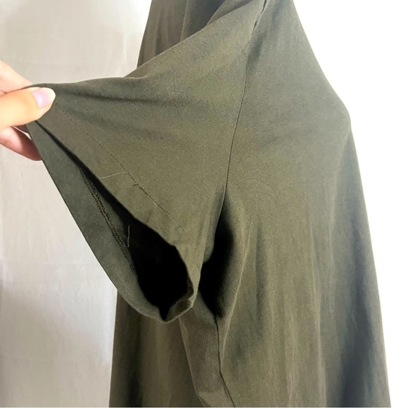 Short-sleeved Causal blouse - Khaki green- Ladies | H&M - Picture 5 of 6